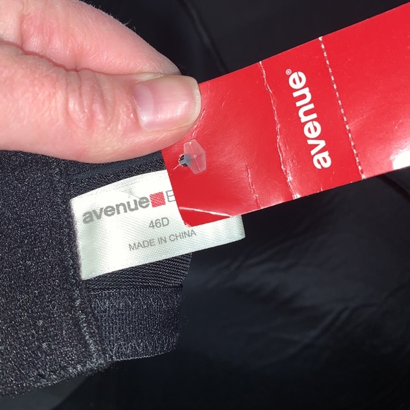 NWT Avenue 46D black underwire push up bra - Picture 4 of 6